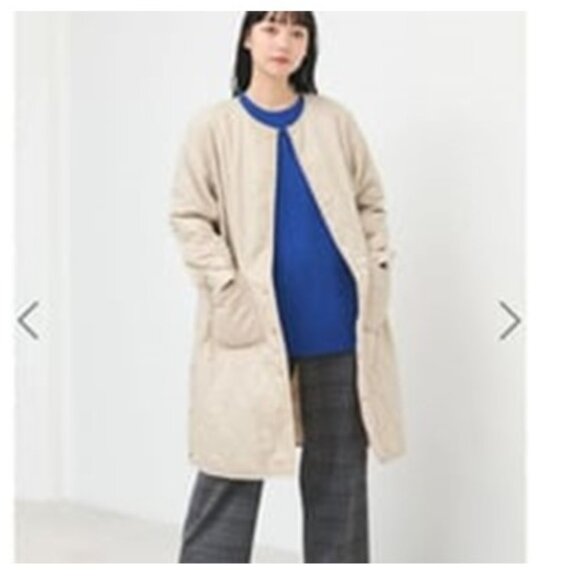 Black Quilted 2-Way Coat, Earth Music & Ecology Size M, NWOT - Picture 9 of 12